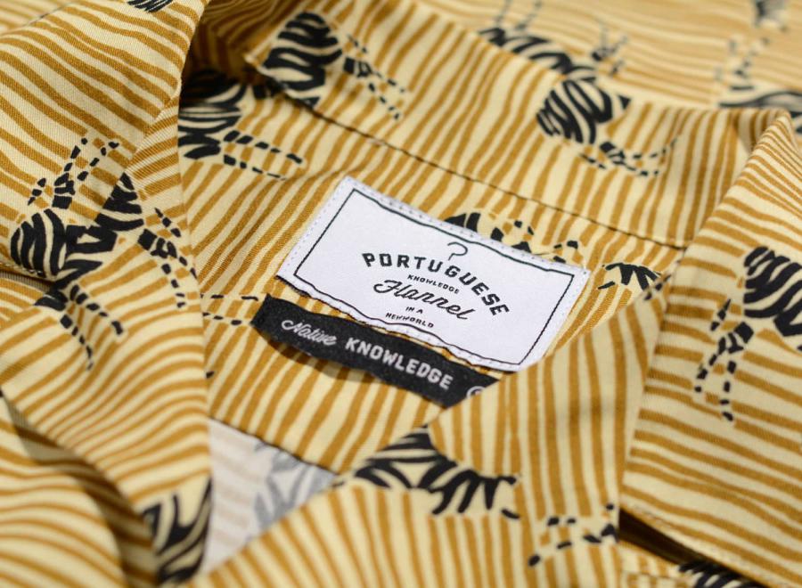 Portuguese Flannel Shirt Zebra Gold - Portuguese Flannel