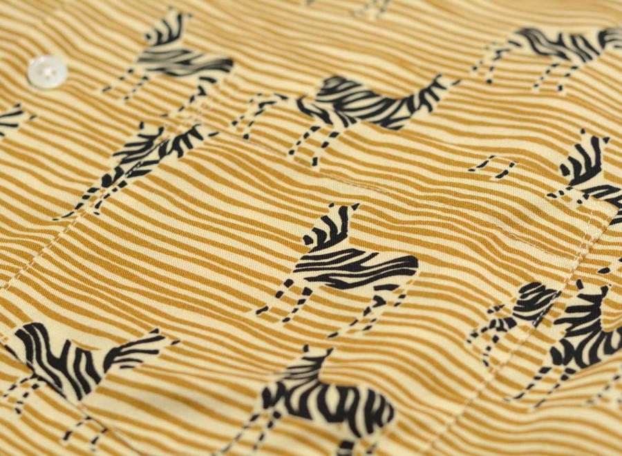 Portuguese Flannel Shirt Zebra Gold - Portuguese Flannel