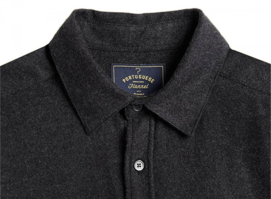 Portuguese Flannel Teca Shirt Grey - Portuguese Flannel