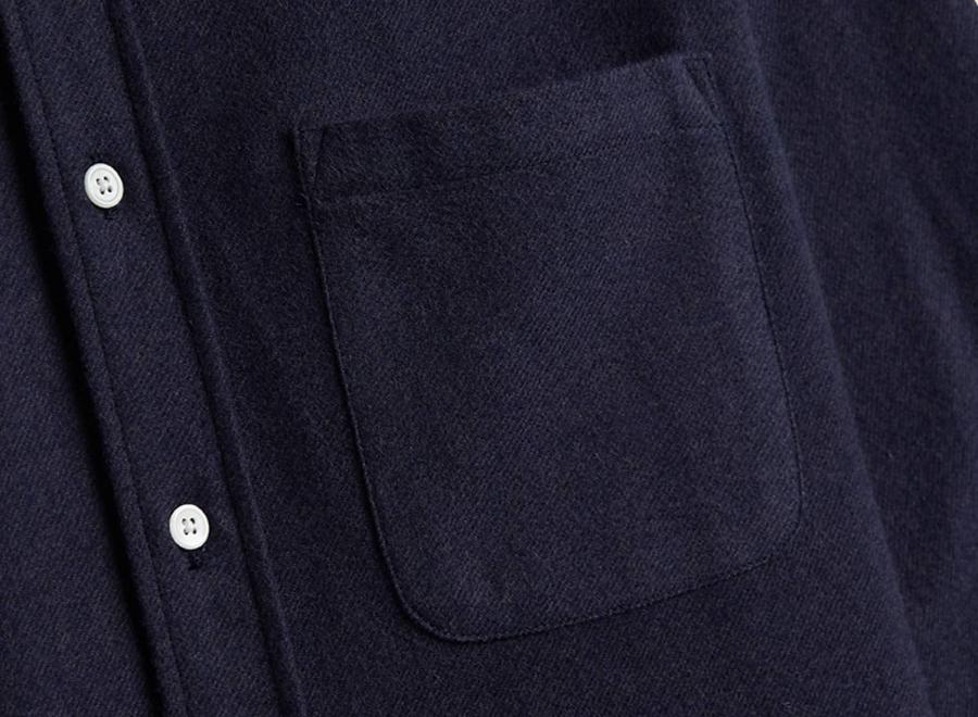 Portuguese Flannel Teca Shirt Navy - Portuguese Flannel