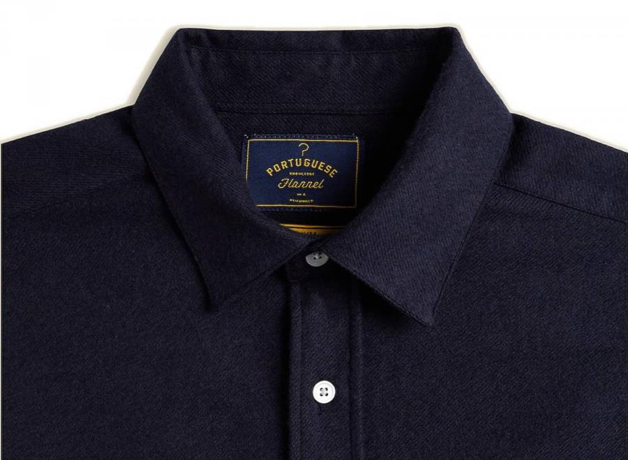 Portuguese Flannel Teca Shirt Navy - Portuguese Flannel