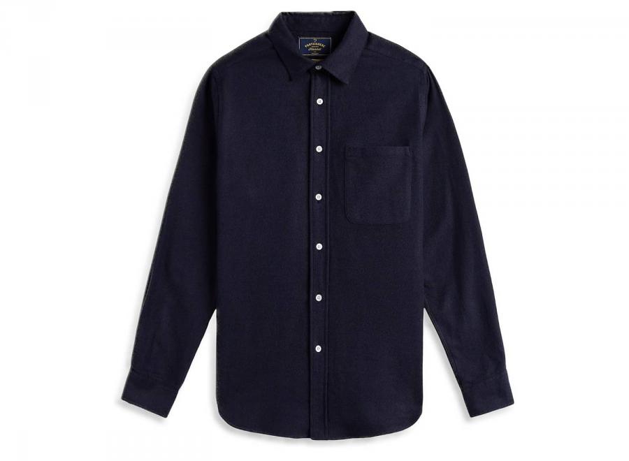 Portuguese Flannel Teca Shirt Navy - Portuguese Flannel