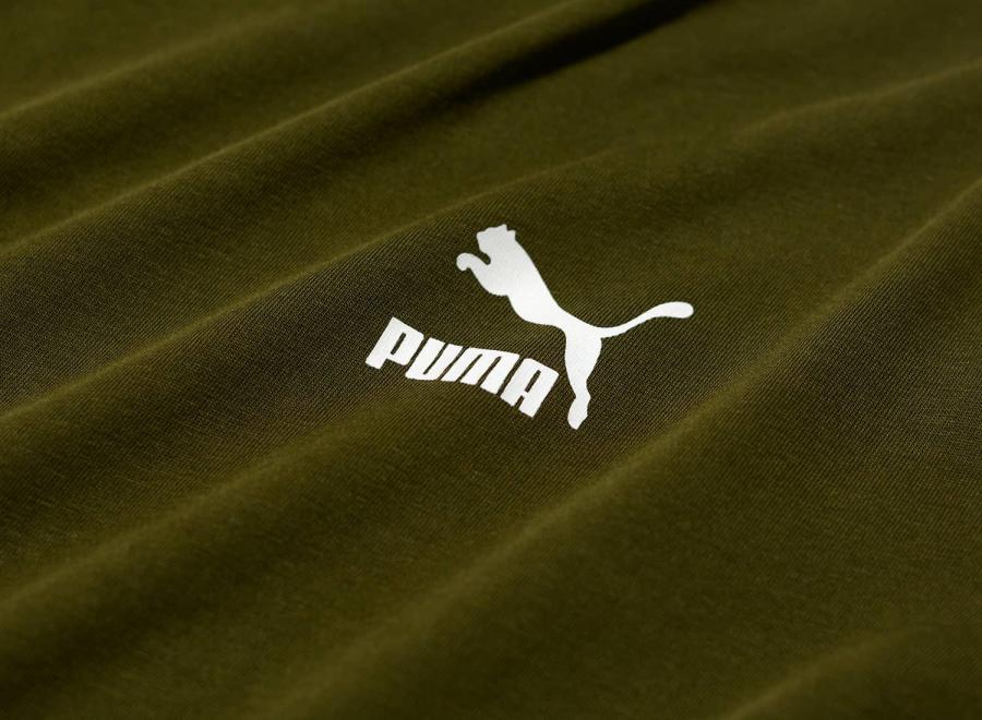 Puma Classic Small Logo Tee Deep Olive - Puma