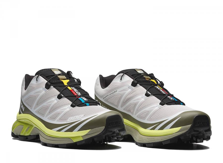 Salomon XT-6 Lunar Rock / Deep Lichen Green / Bright Chartreuse L49306500 - Salomon