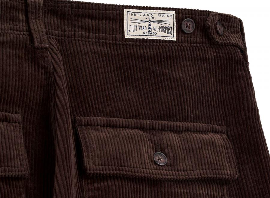 Sebago Milton Corduroy Brown Moro 71141GW - Sebago
