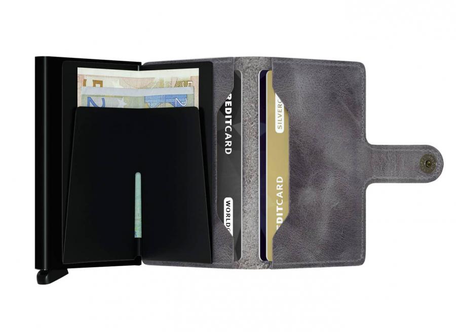 Secrid Mini Wallet Vintage Grey / Black - Secrid