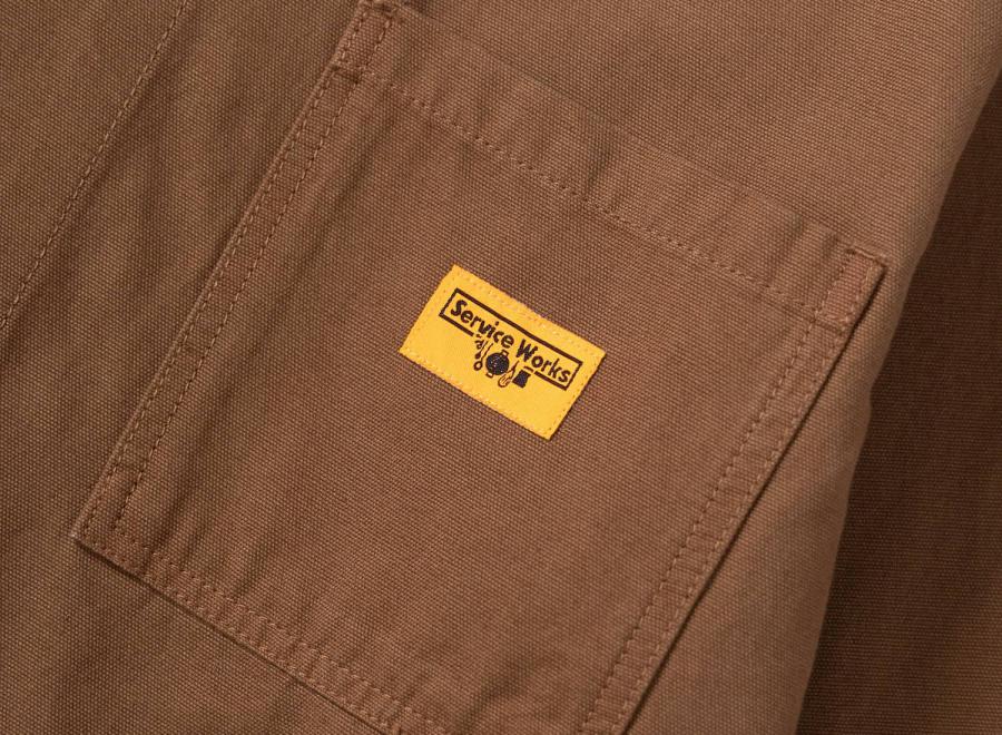 Service Works Canvas Chore Shirt Bark SW-SS26-009 - Service Works
