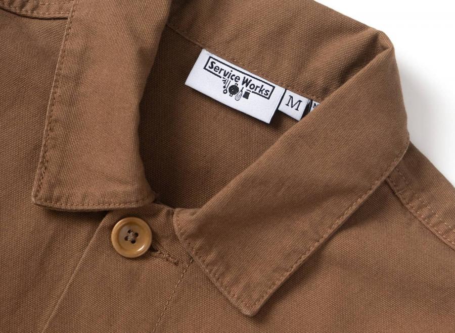 Service Works Canvas Chore Shirt Bark SW-SS26-009 - Service Works
