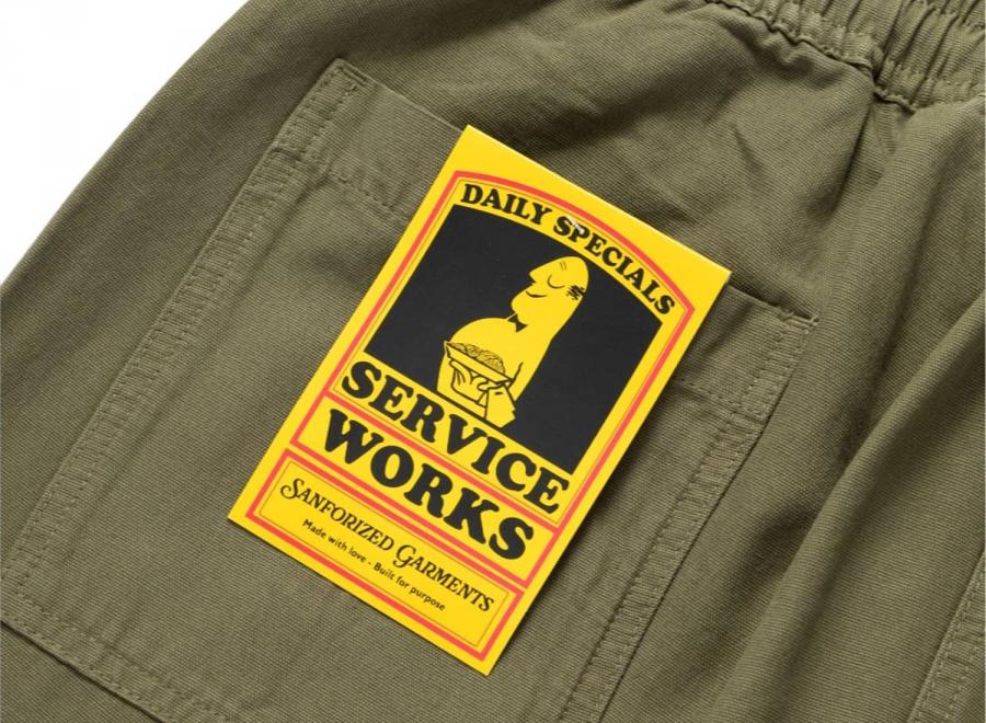Service Works Classic Chef Pants Olive SW001-OLVE - Service Works