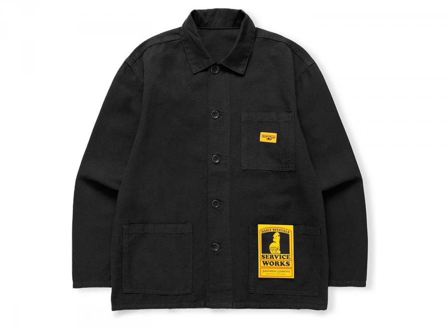 Service Works Classic Chore Shirt Black SW009-BLCK - Service Works