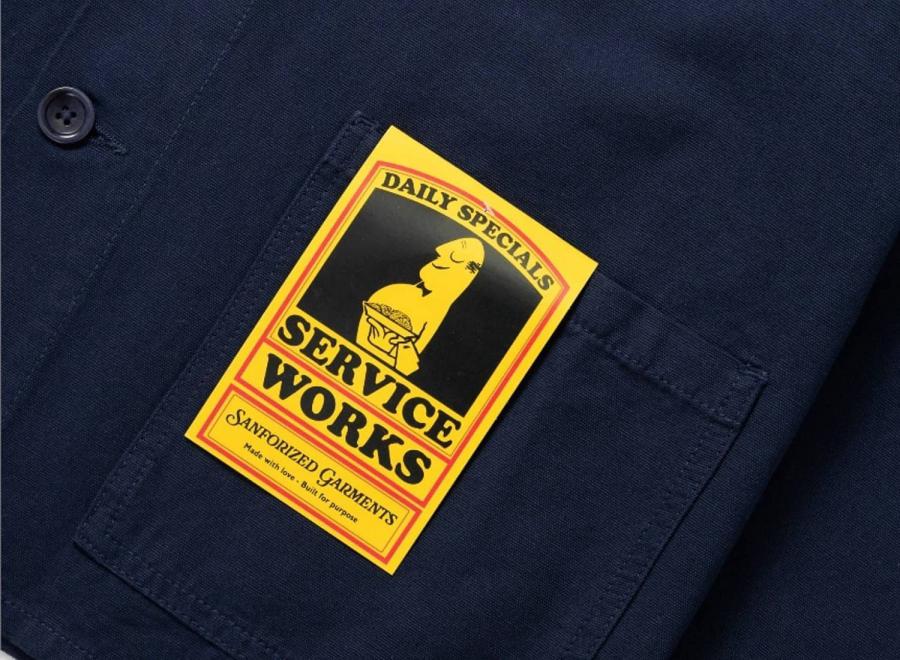 Service Works Classic Chore Shirt Dark Navy SW009-DKNVY - Service Works
