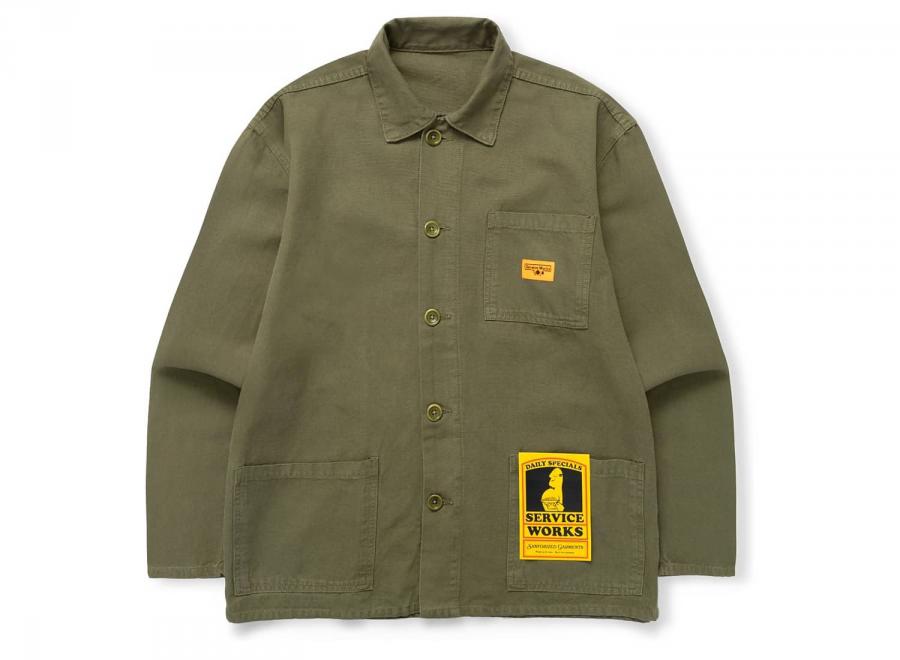 Service Works Classic Chore Shirt Olive SW009-OLVE - Service Works