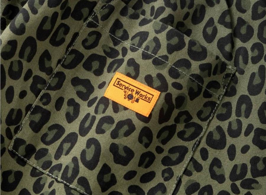 Service Works Patterned Easy Chef Pants Green Leopard SW333-GRNLEP - Service Works