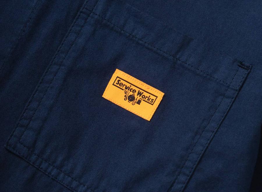 Service Works Twill Chore Shirt Dark Navy SW-SS26-299 - Service Works