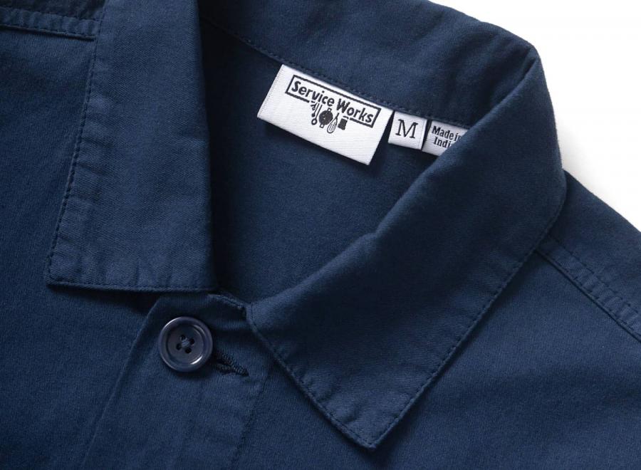 Service Works Twill Chore Shirt Dark Navy SW-SS26-299 - Service Works