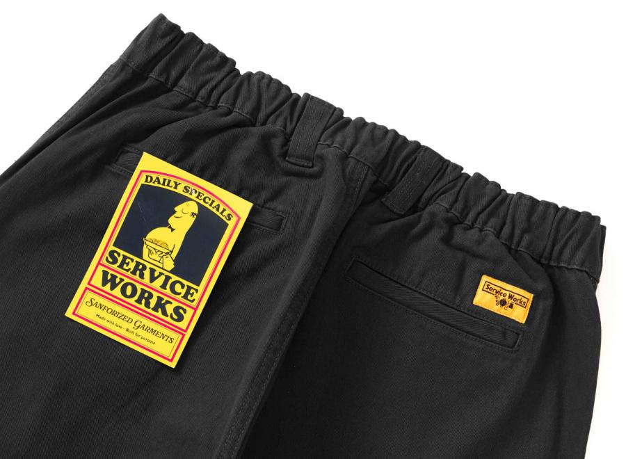 Service Works Twill Waiter Pants Black SW334-BLCK - Service Works