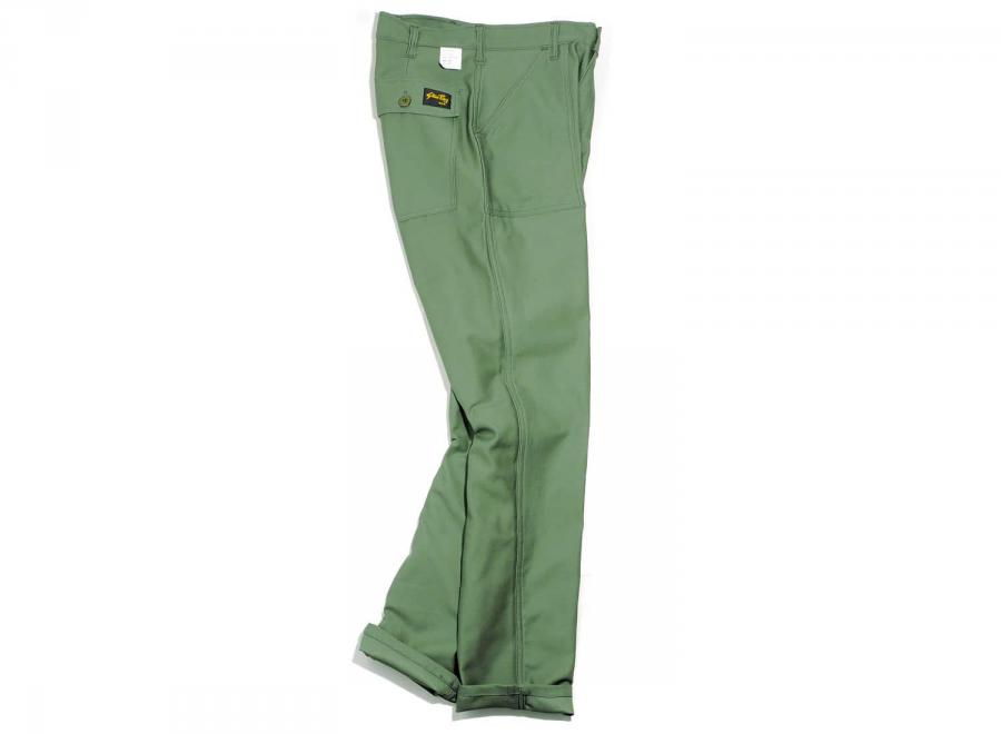 Stan Ray Taper Fit 4 Pocket Fatigue Pants Olive Sateen - Stan Ray
