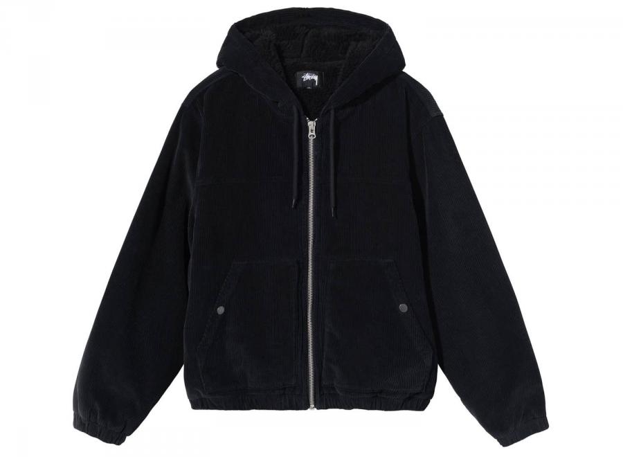 Stussy Cord Work Jacket Black - Stussy