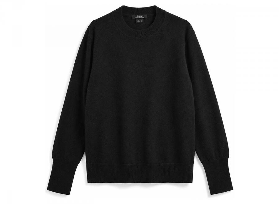 Taion CashmereCrew-Neck Sweater Black TAION-100CMNDCI - Taion