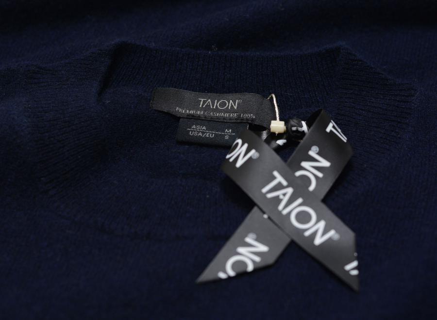 Taion Cashmere Crew-Neck Sweater Dark Navy TAION-100CMNDCI - Taion
