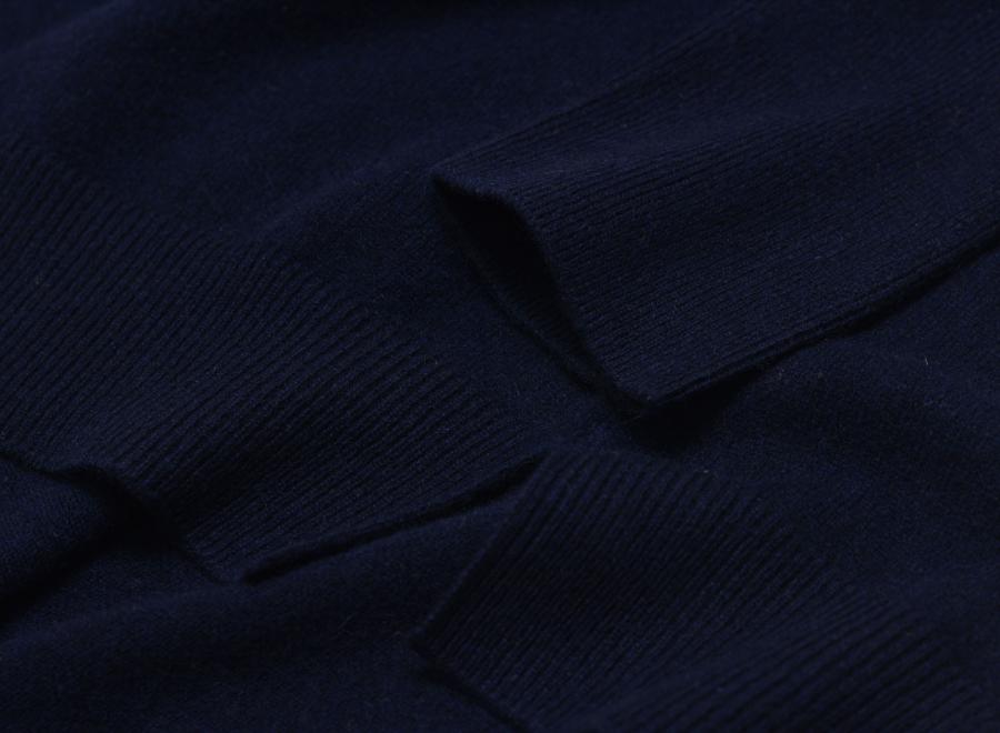 Taion Cashmere Crew-Neck Sweater Dark Navy TAION-100CMNDCI - Taion