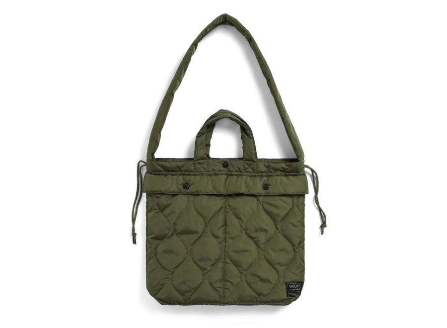 Taion Military Down Helmet Shoulder Bag Dark Olive TAION-HS01ML-1 - Taion