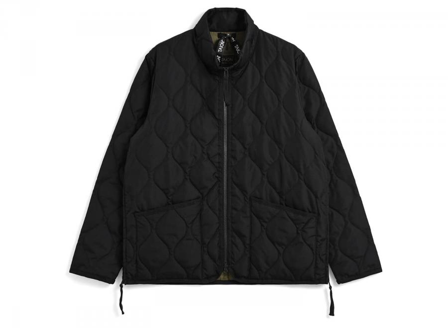 Taion Military Hi Neck Down Jacket Black TAION-102ZML-1 - Taion