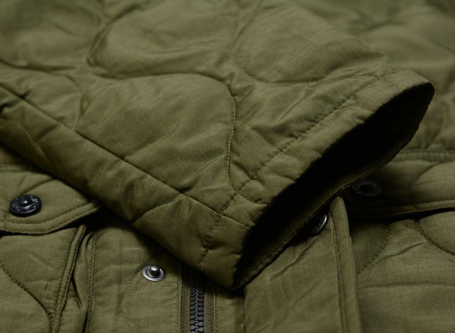 Taion Military Hooded Down Jacket Dark Olive TAION-106BZML-1 - Taion