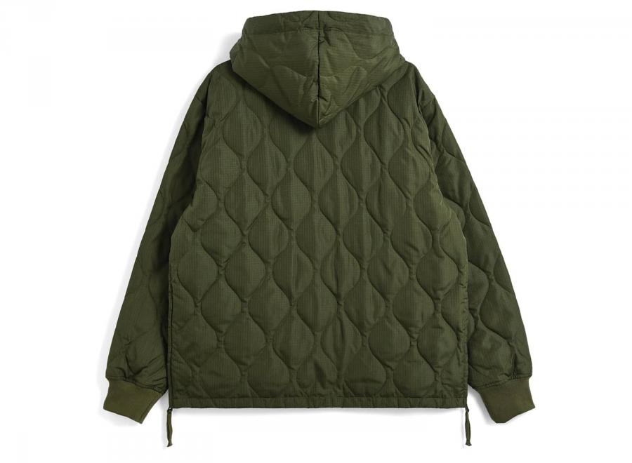 Taion Military W-Zip Down Hoodie Dark Olive TAION-106WZPML-1 - Taion