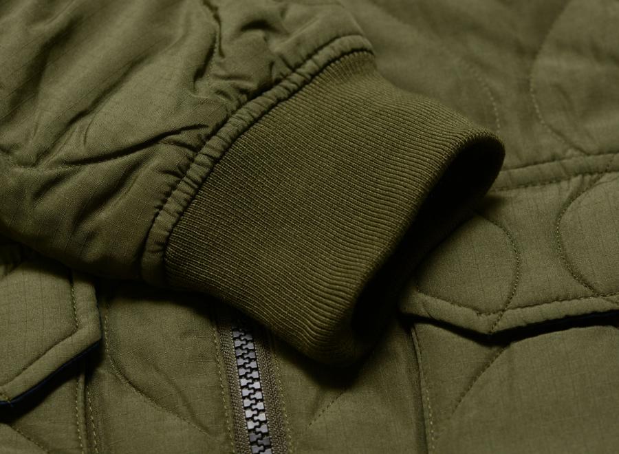 Taion Military W-Zip Down Hoodie Dark Olive TAION-106WZPML-1 - Taion
