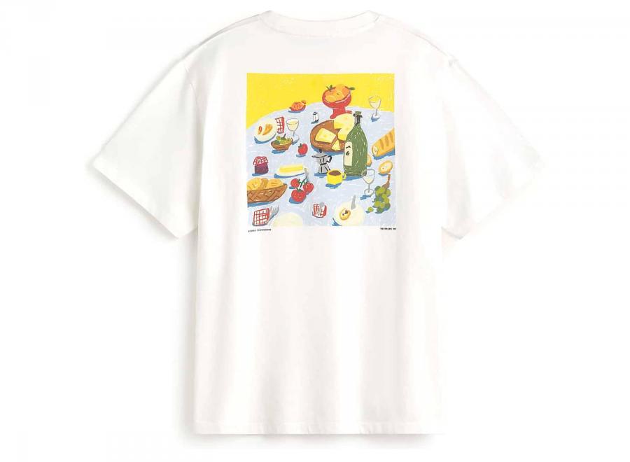Thinking Mu Aaron Costumbres Tee White MTS00538 - Thinking Mu