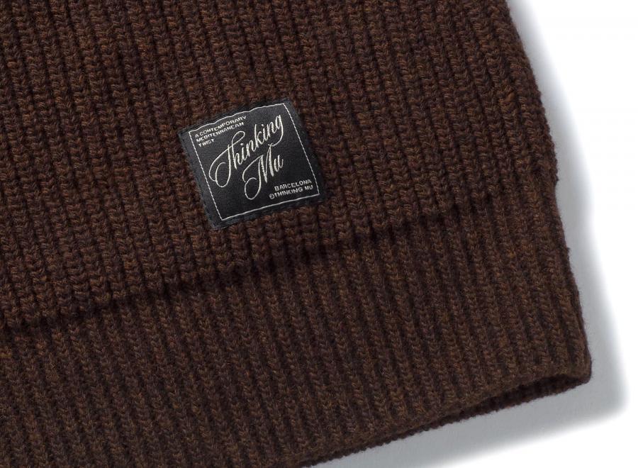 Thinking Mu Ekaiz Knitted Sweater Brown MKN00170 - Thinking Mu