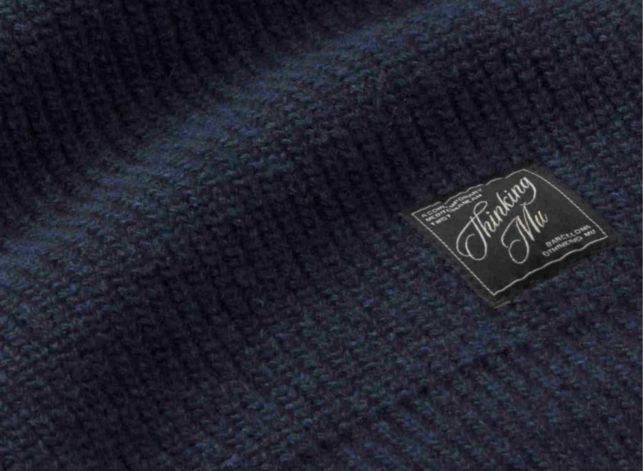 Thinking Mu Ekaiz Knitted Sweater Grey MKN00186 - Thinking Mu
