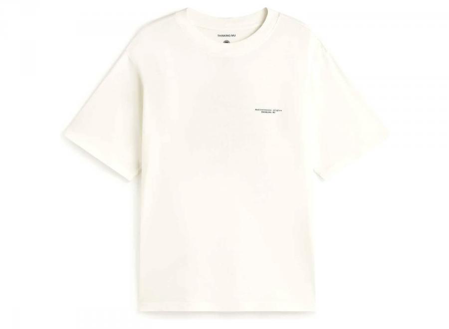 Thinking Mu Eric Figa Tee White MTS00527 - Thinking Mu