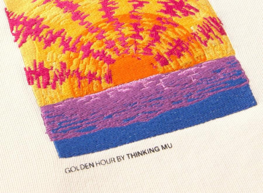 Thinking Mu Pannacota Lean Sweatshirt Blaze MSS00180 - Thinking Mu