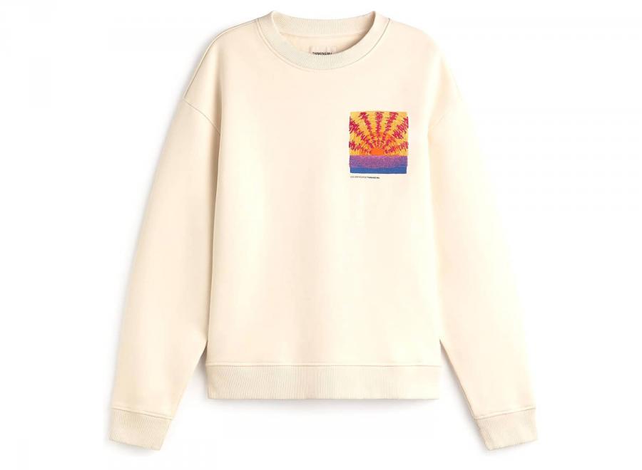 Thinking Mu Pannacota Lean Sweatshirt Blaze MSS00180 - Thinking Mu