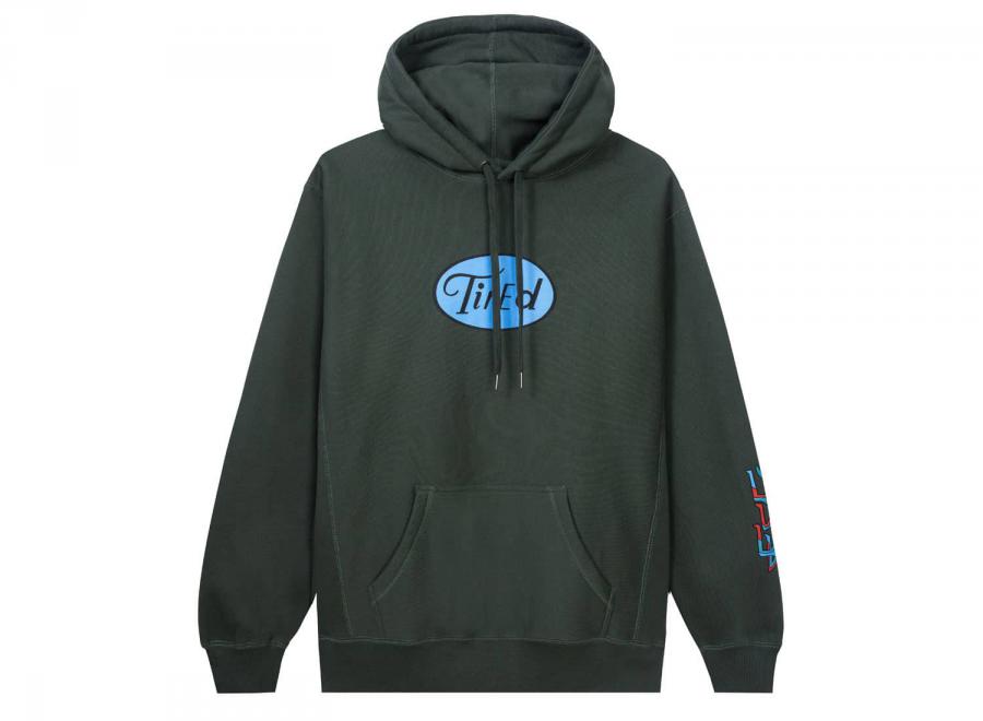 Tired Skateboards Crawl Pullover Hood Forest - Tired Skateboards