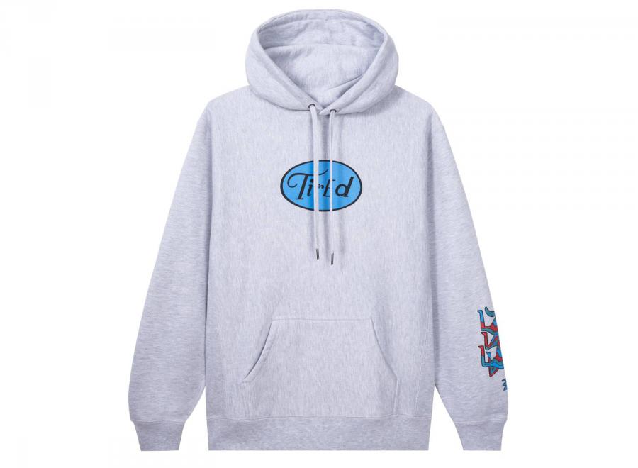 Tired Skateboards Crawl Pullover Hood Grey - Tired Skateboards