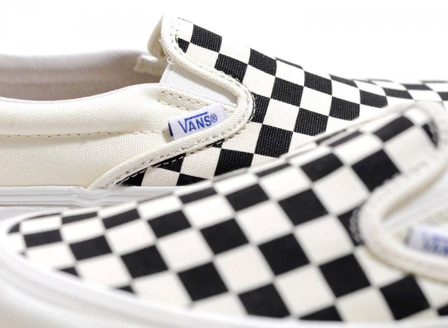 Vans Vault OG Classic Slip On LX Checkerboard Black / White - Vans