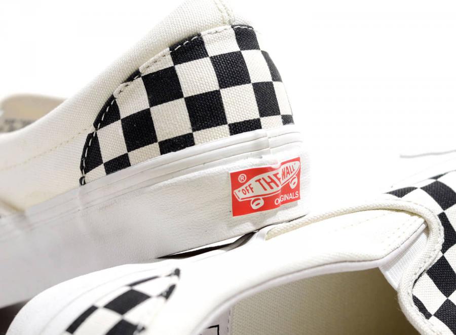 Vans Vault OG Classic Slip On LX Checkerboard Black / White - Vans