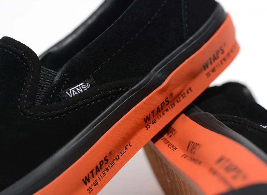 Vans Vault x WTAPS Classic Slip-On LX Black / Orange - Vans