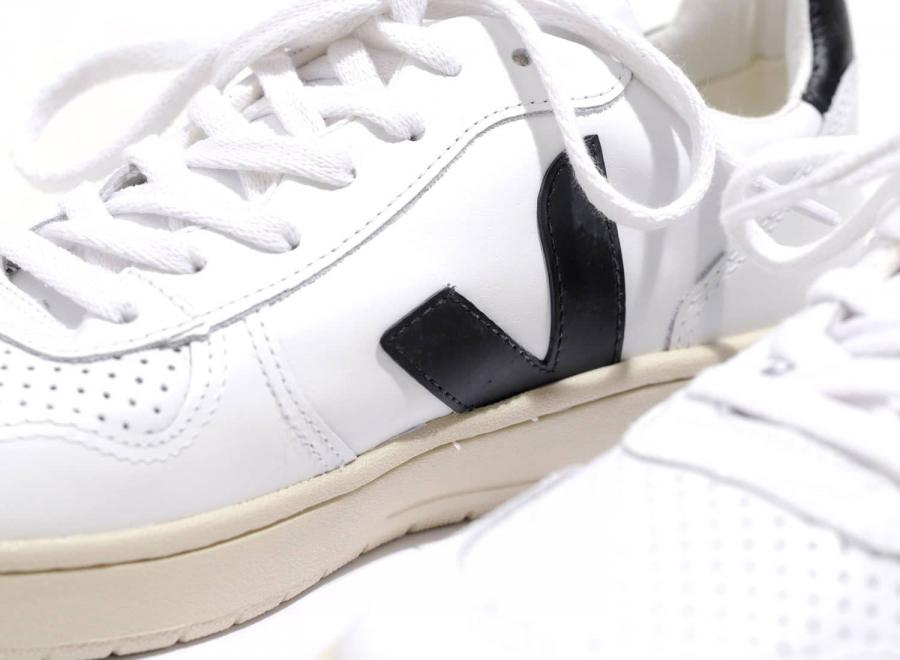 Veja V10 Leather Extra White Black - Veja