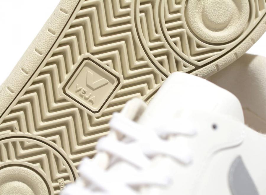Veja V10 Leather Extra White / Oxford Grey / Orange - Veja