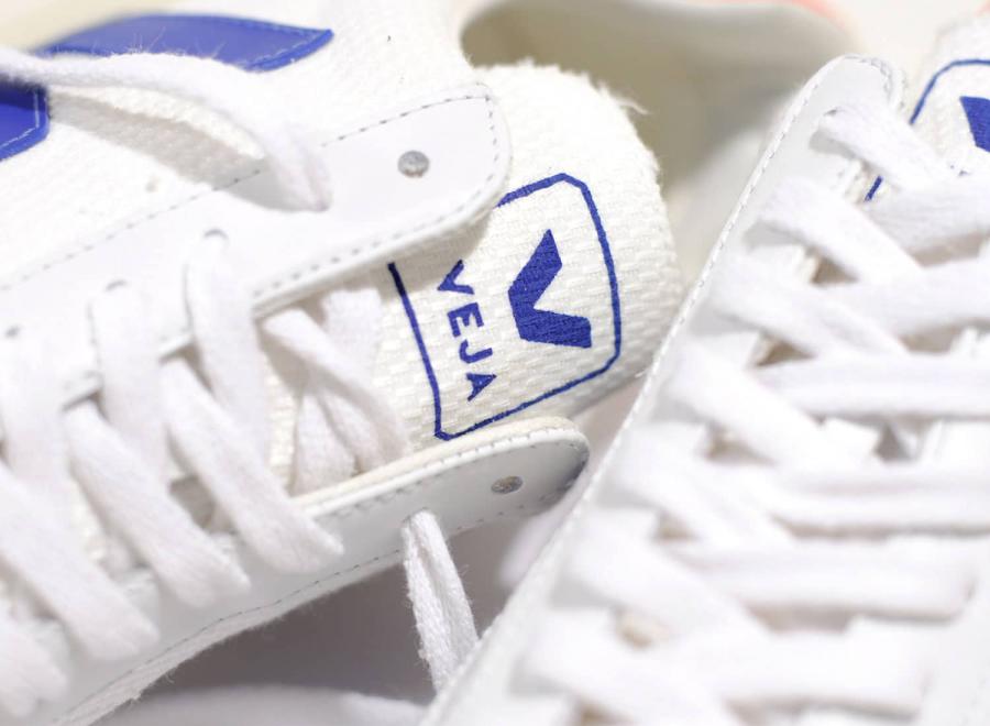 Veja V12 B-Mesh White / Indigo / Orange Fluo - Veja