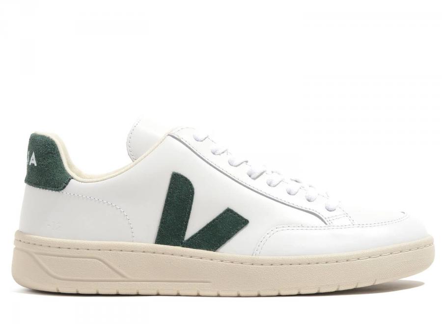 Veja V12 Leather Extra White / Cyprus - Veja