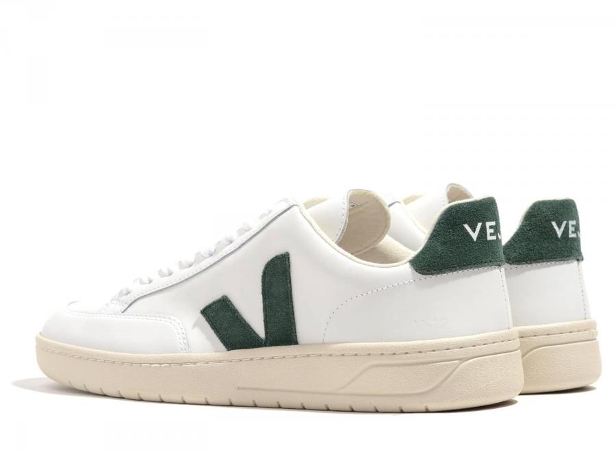 Veja V12 Leather Extra White / Cyprus - Veja