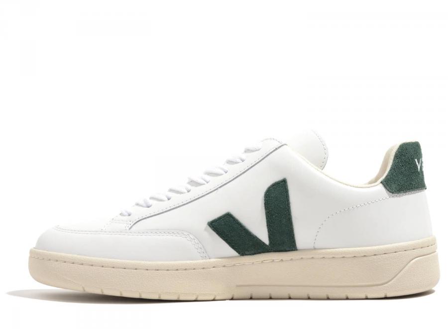 Veja V12 Leather Extra White / Cyprus - Veja