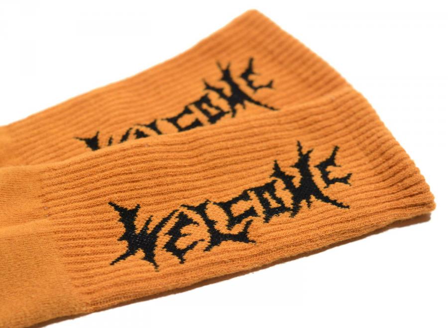 Welcome Skateboards Vampire Socks Pumpkin - Welcome Skateboards