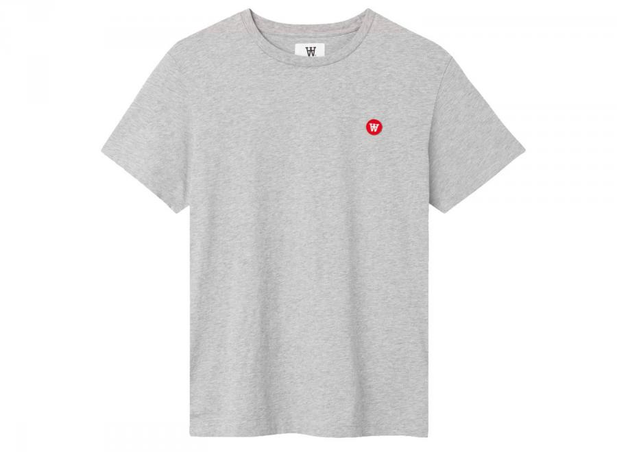 Wood Wood Ace Tshirt Grey Melange 10005700-2222 - Wood Wood