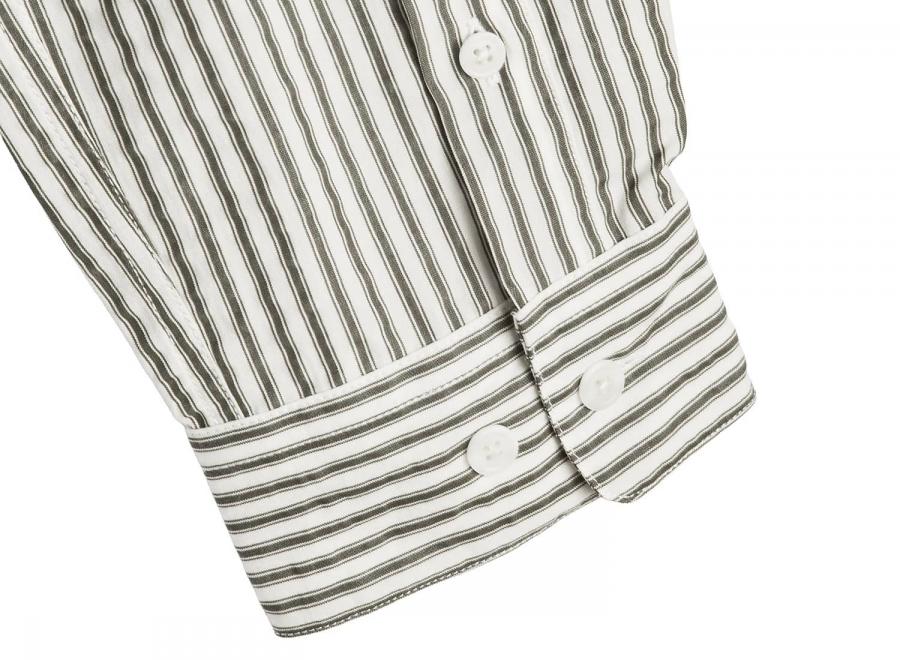 YMC P2BAH Curtis Shirt Green / White - YMC - You Must Create